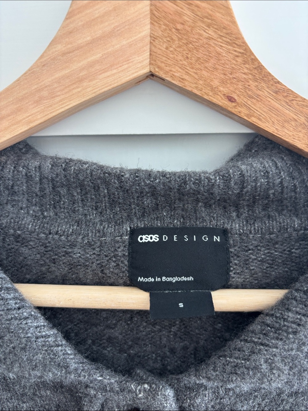 ASOS Button-Front Collared Sweater - Picture 2 of 6